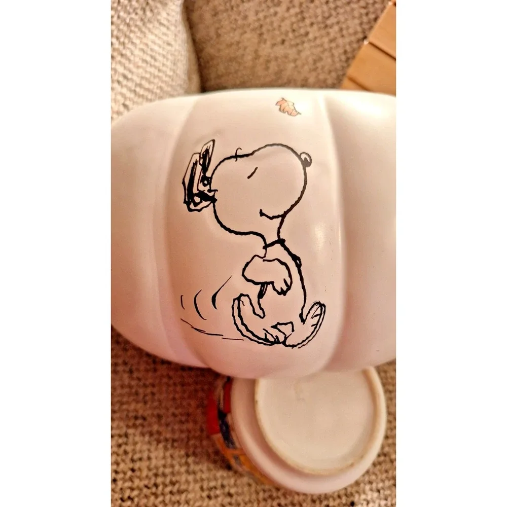 PEANUTS‎ Halloween Serve Candy Bowl Snoopy And Woodstock 9 By 4.5 Inch.